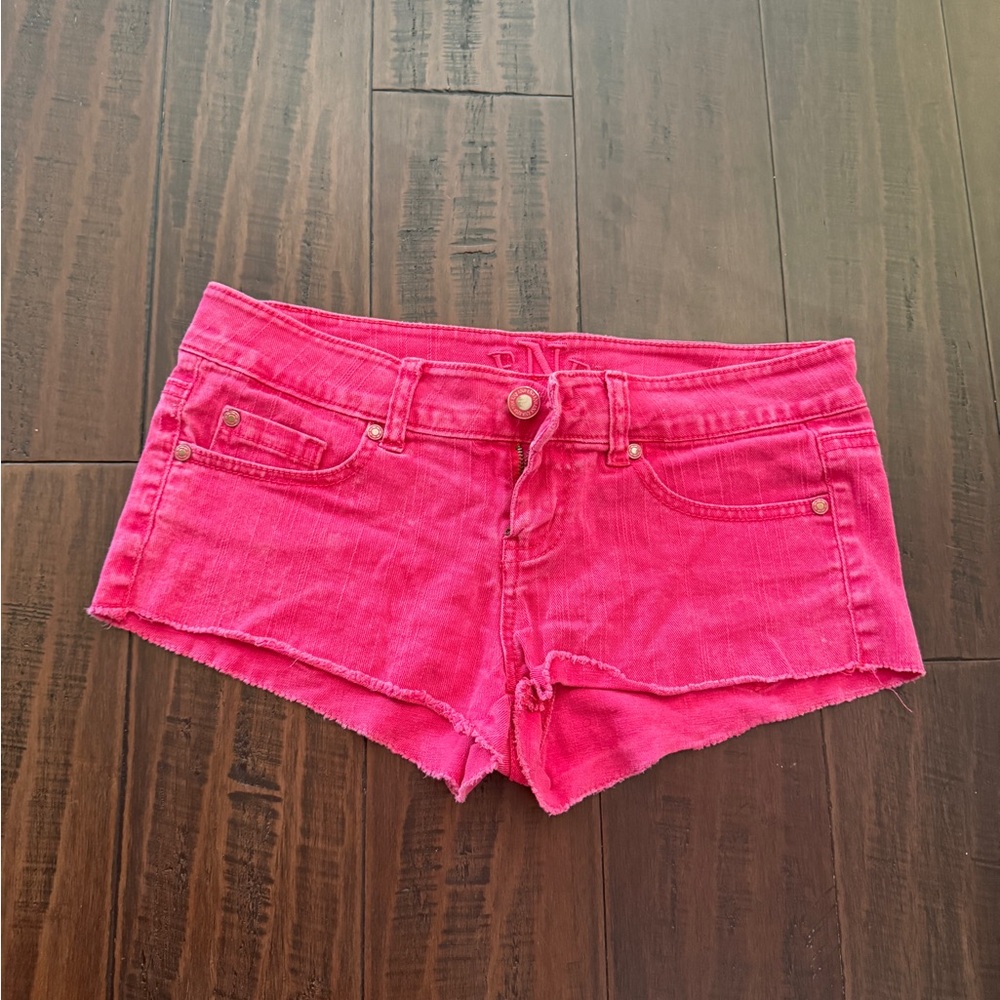 Women's Pink Denim Shorts